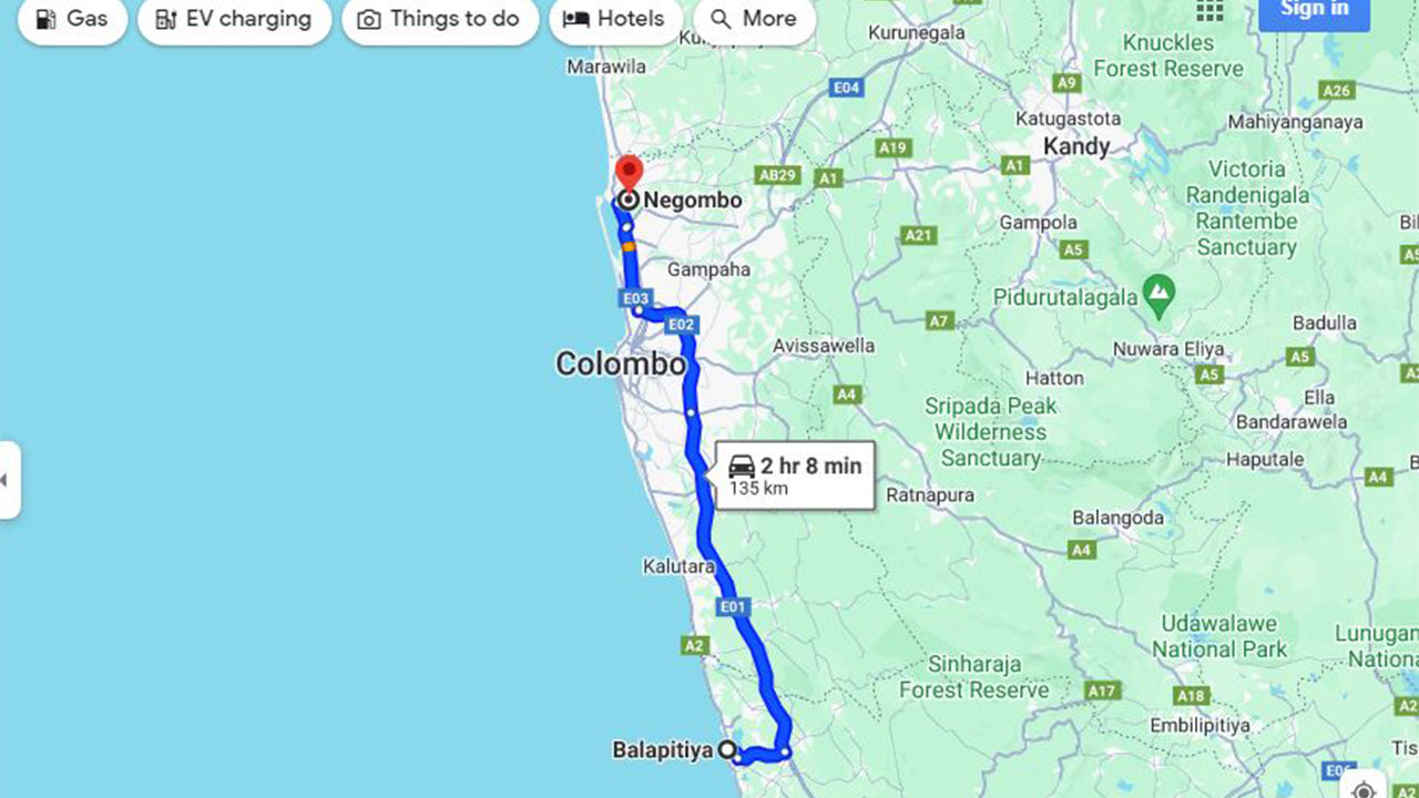 Privater Transfer von Balapitiya City nach Negombo City im Standard-Van