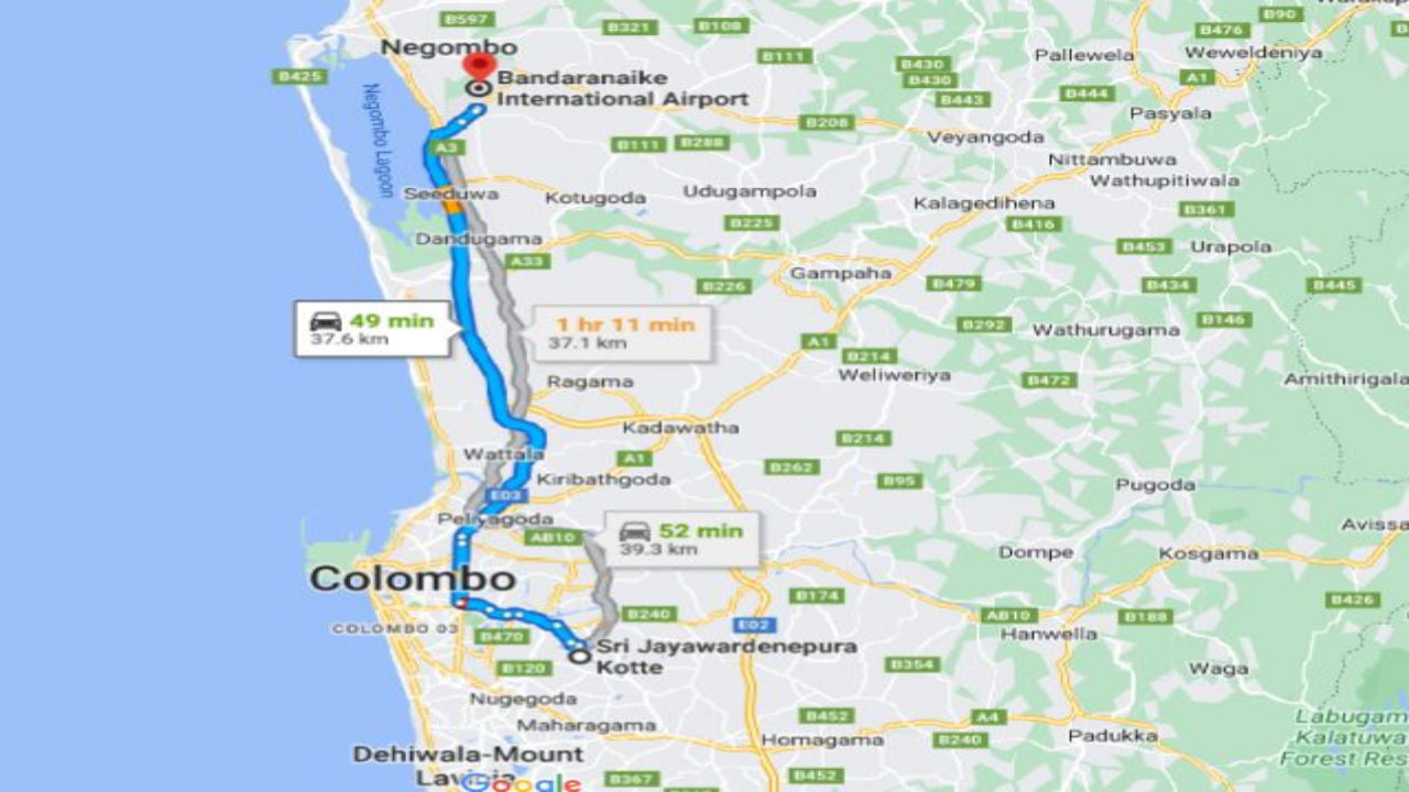 Privater Transfer von Kotte City zum Flughafen Colombo (CMB)