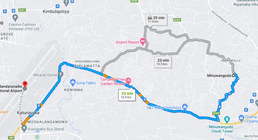 Privater Transfer von Minuwangoda City zum Flughafen Colombo (CMB)