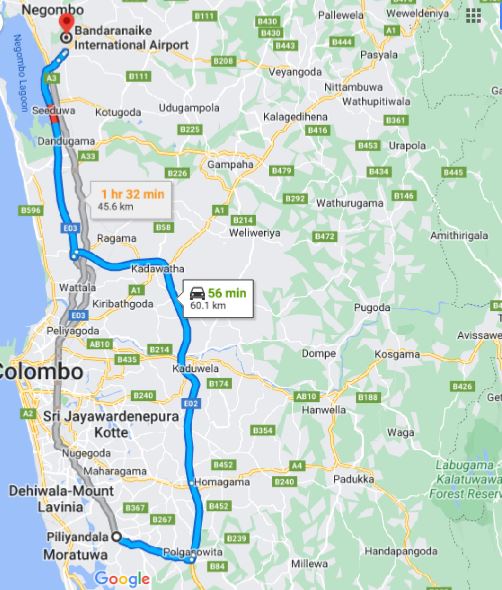 Privater Transfer von Piliyandala City zum Flughafen Colombo (CMB)