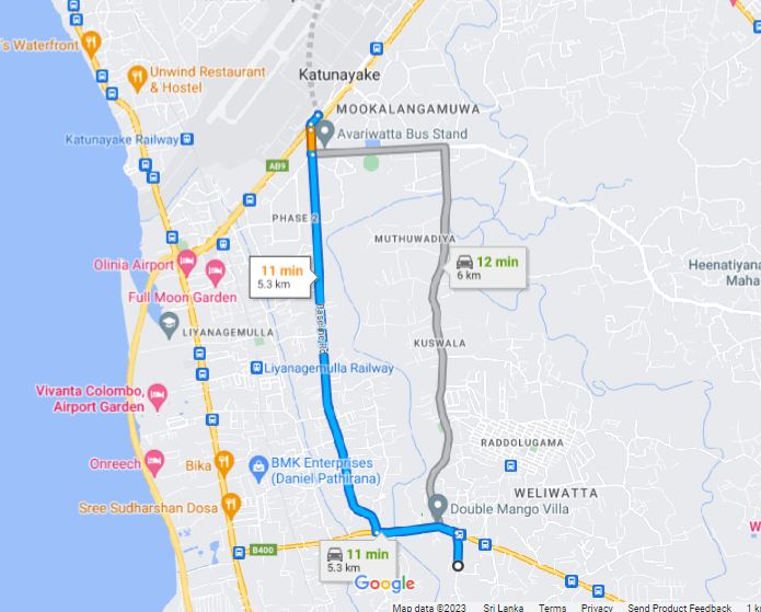Privater Transfer von Raddoluwa City zum Flughafen Colombo (CMB)