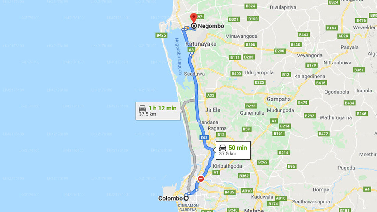 Privater Transfer von Colombo City nach Negombo City