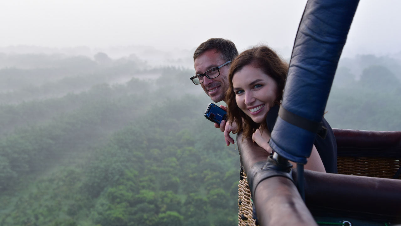 Fahrt mit dem Heißluftballon ab Kandalama