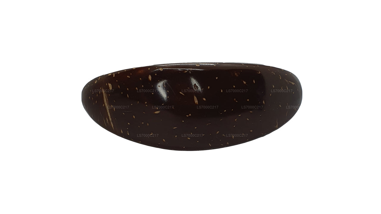 Haarspange aus Kokosnussschale (Design E)