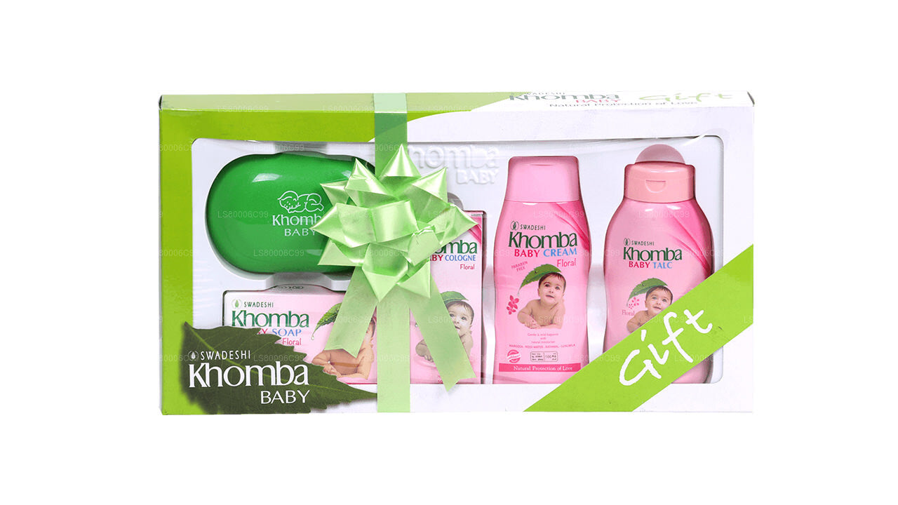 Swadeshi Khomba Baby-Geschenkpaket mit Blumenmuster