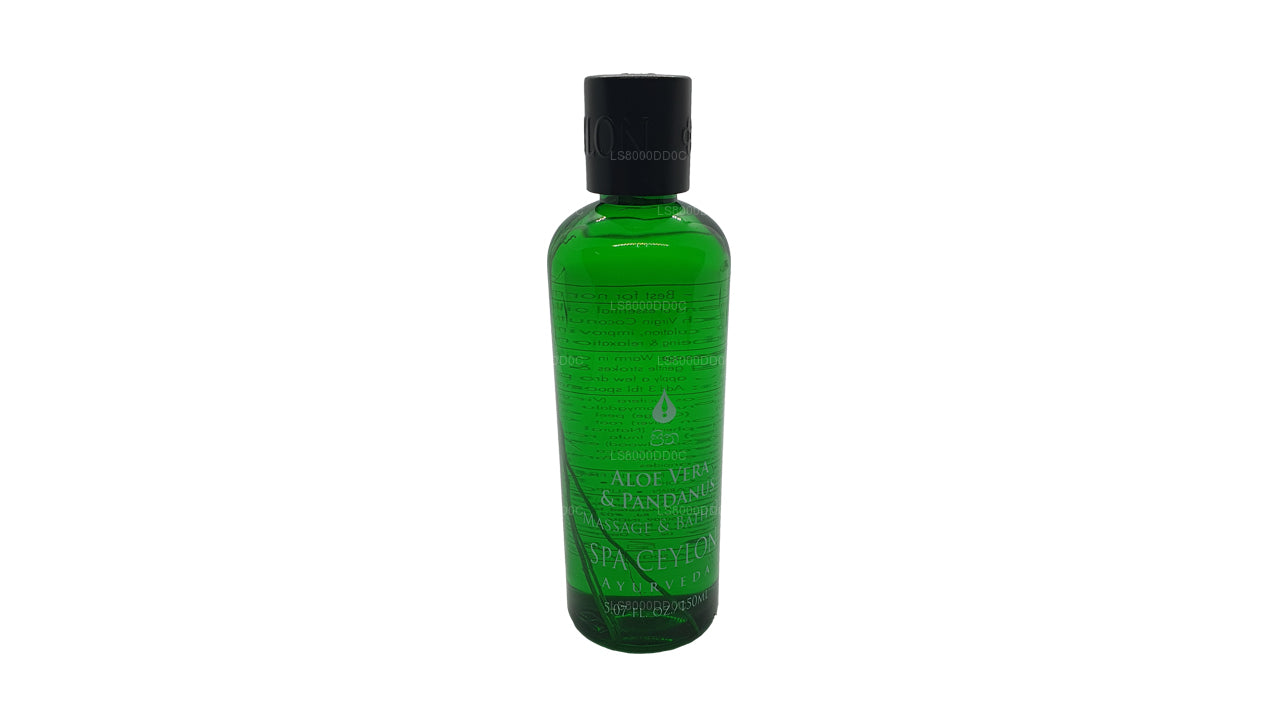 Spa Ceylon Aloe Vera, Pandanus Massage- und Badeöl (150 ml)