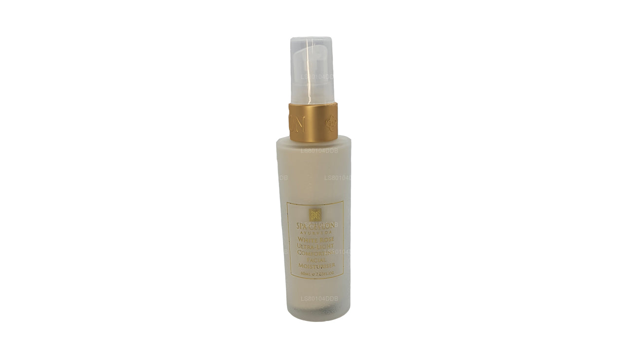 Spa Ceylon White Rose Ultraleichte, beruhigende Feuchtigkeitscreme für das Gesicht (60 ml)