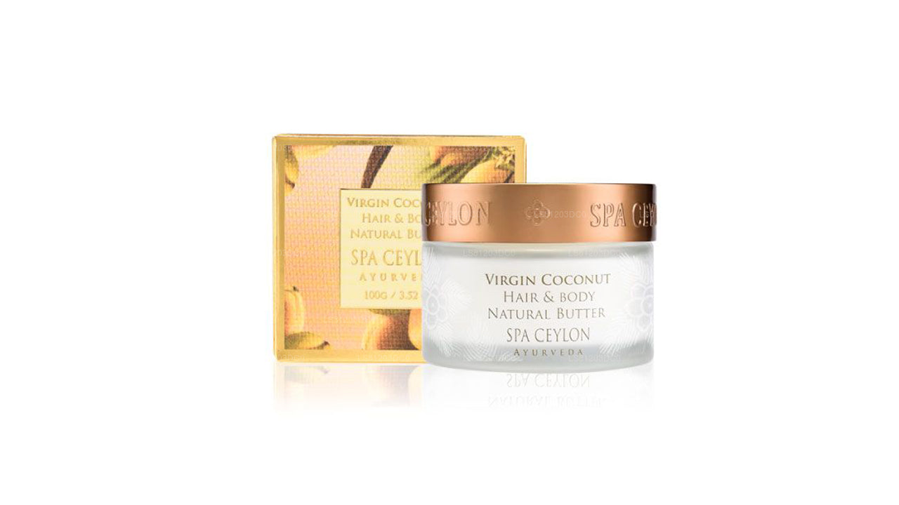 Spa Ceylon Virgin Coconut Natürliche Haar- und Körperbutter (100 g)