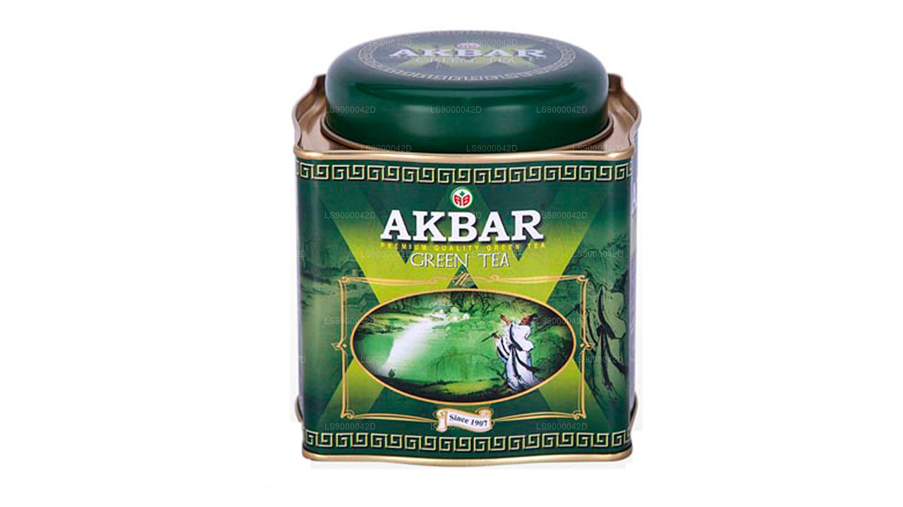 Akbar Classic Grüntee-Blatttee (250 g) Dose