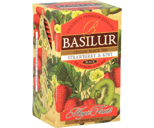 BASILUR MAGIC FRUITS – TEEBEUTEL – FLBT – FOLIE ENV – ERDBEERE & KIWI (40g)