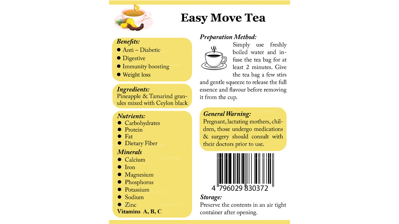 Lifetone Tamarinden-Ananas-Tee (Easy Move Tea) 40 g