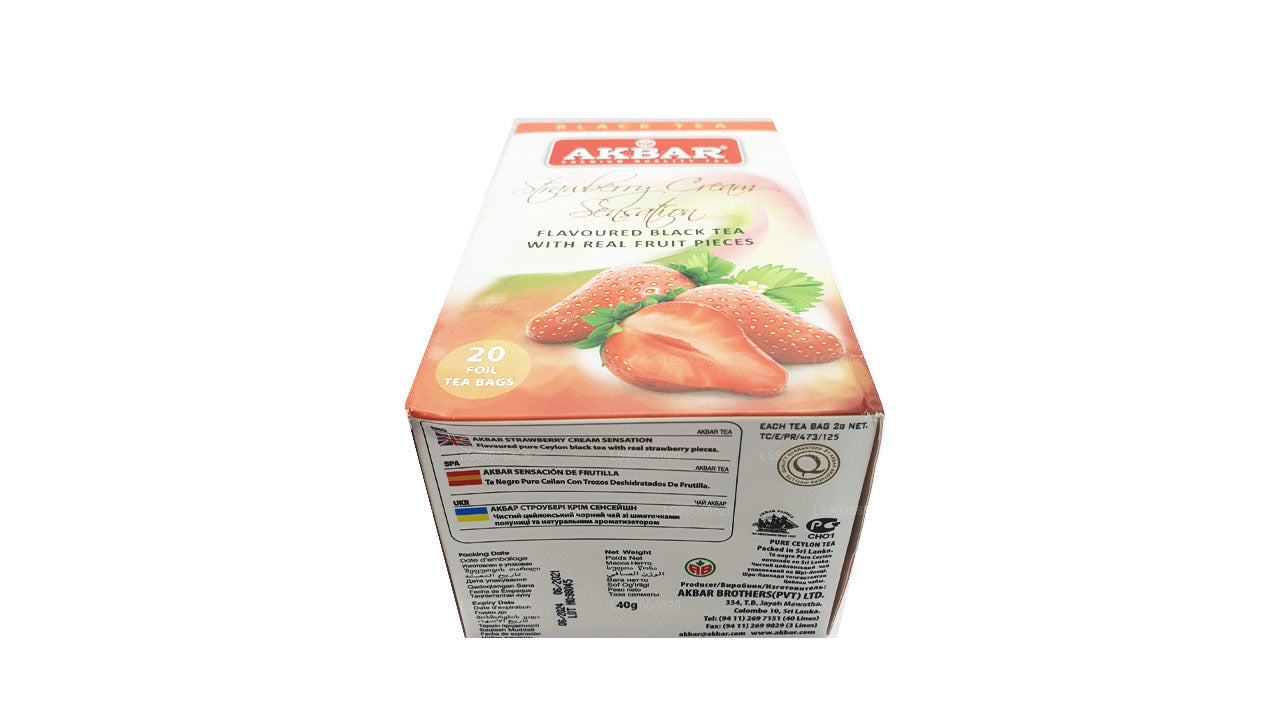 Akbar Strawberry Cream Sensation (40 g) 20 Teebeutel