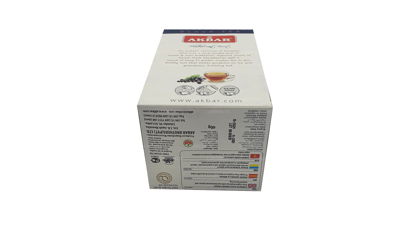Akbar Blackcurrant Burst (40 g) 20 Folien-Teebeutel
