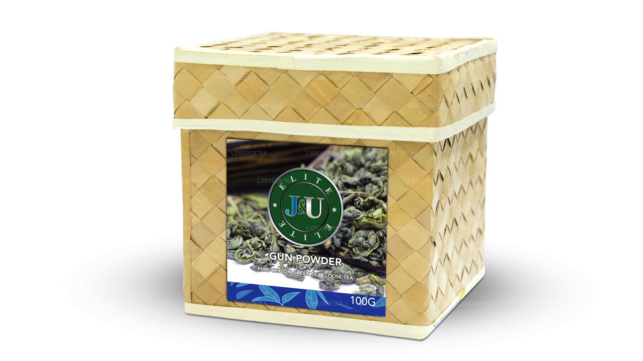 J&U Gun Powder reiner grüner Ceylon-Tee (100 g)