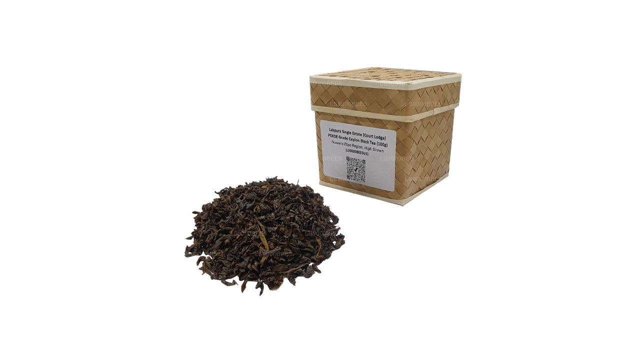 Lakpura Single Estate (Court Lodge) PEKOE Grade Ceylon Schwarztee (100 g)
