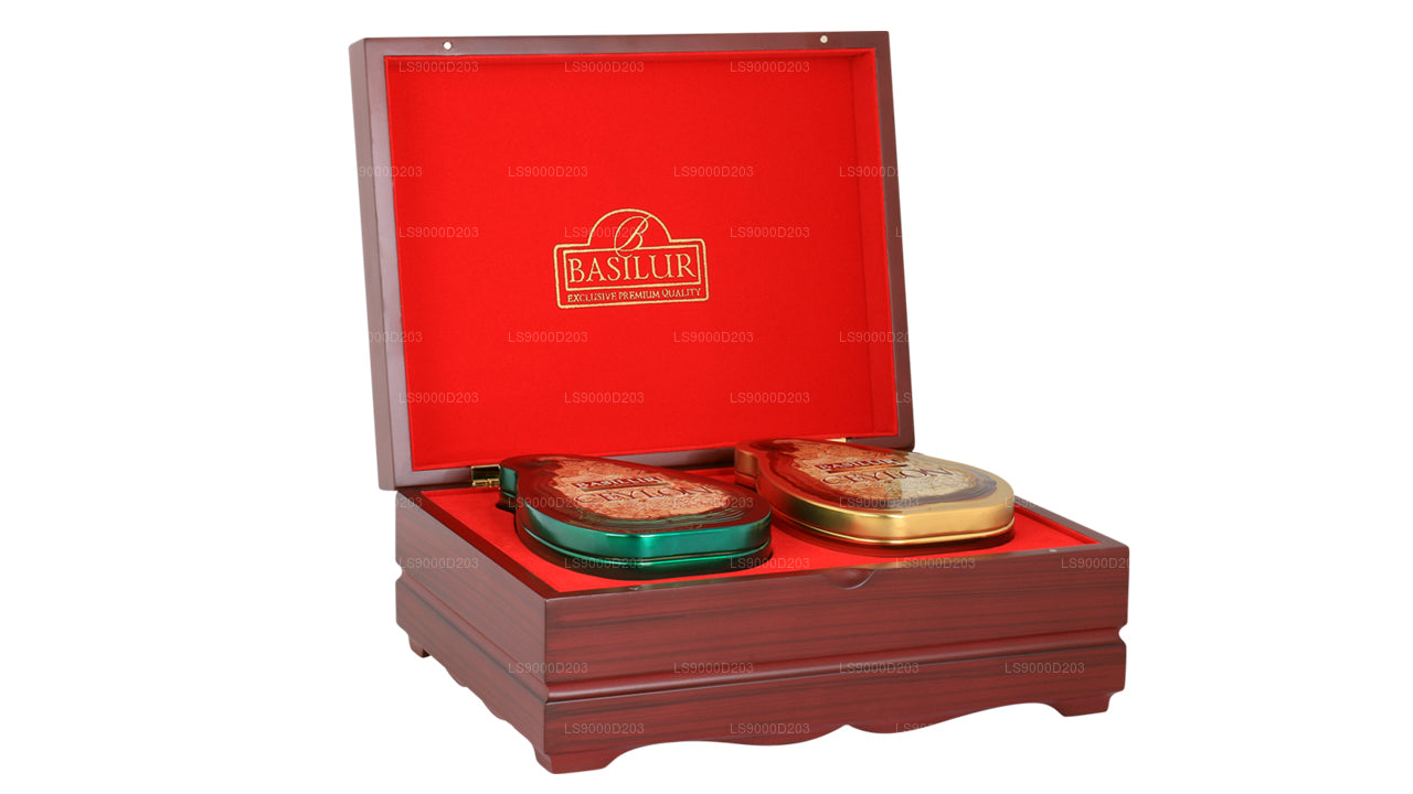 Basilur Holzpräsenter 2 in 1 „Island of Tea Holzpräsenter“ (200g)