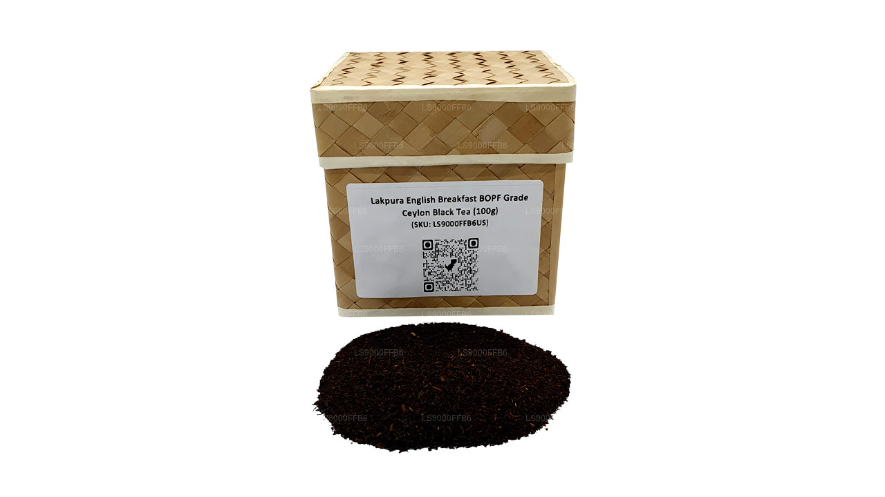 Lakpura English Breakfast Ceylon-Schwarztee in BOPF-Qualität (100 g)
