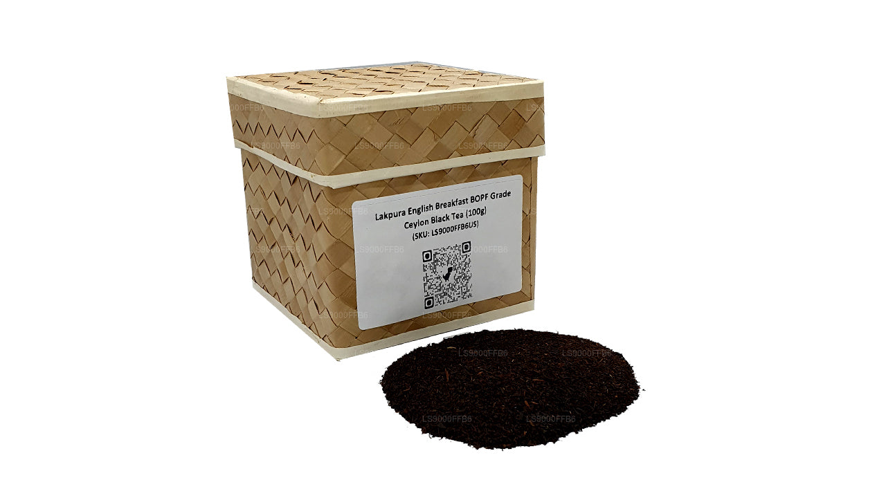 Lakpura English Breakfast Ceylon-Schwarztee in BOPF-Qualität (100 g)