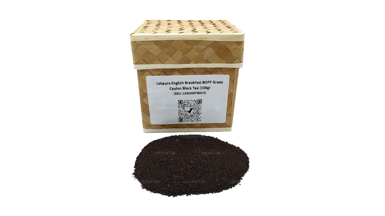 Lakpura English Breakfast Ceylon-Schwarztee in BOPF-Qualität (100 g)