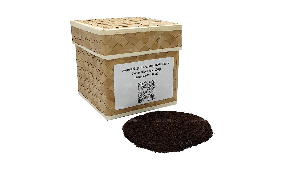 Lakpura English Breakfast Ceylon-Schwarztee in BOPF-Qualität (100 g)
