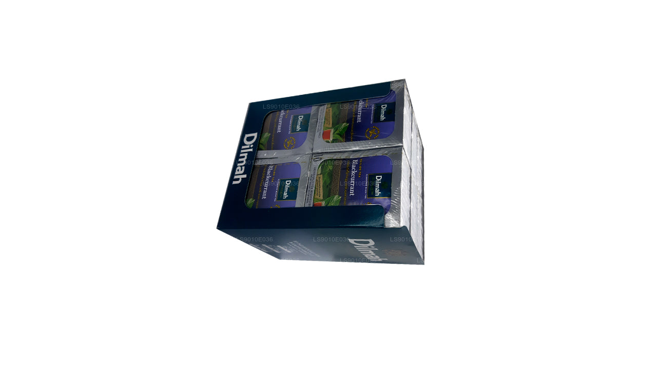 Dilmah Tee mit schwarzem Johannisbeergeschmack (20 g), 10 einzeln in Folie verpackte Beutel (12er-Pack)