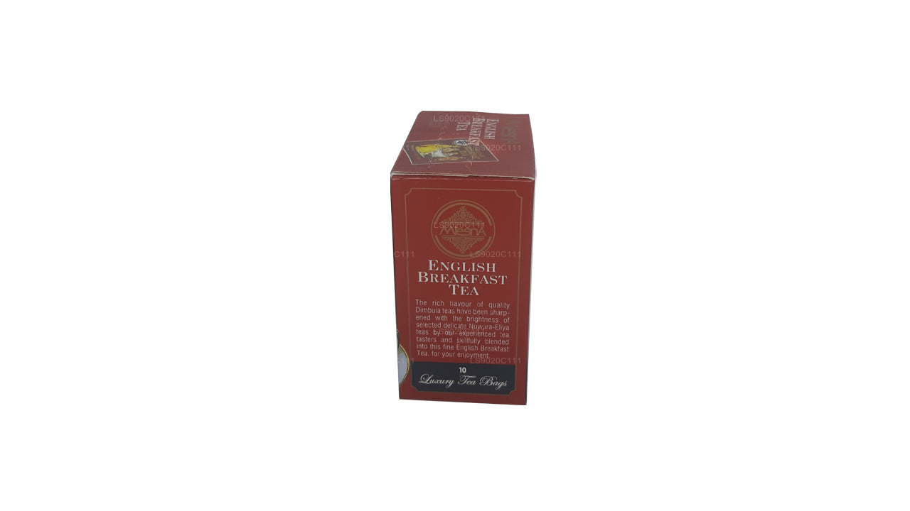 Mlesna Englischer Frühstückstee (20 g), 10 luxuriöse Teebeutel