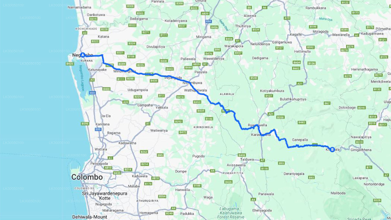 Wildwasser-Rafting ab Negombo