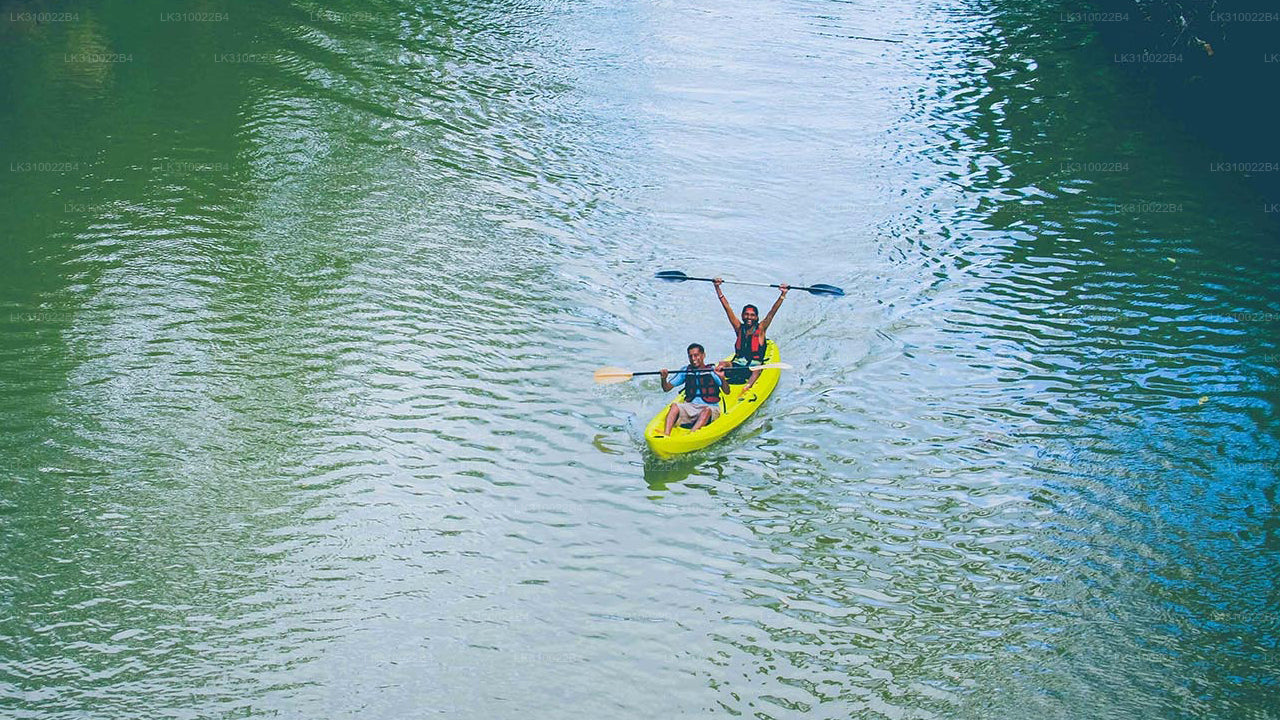 Kajakfahren auf flachem Wasser ab Kitulgala