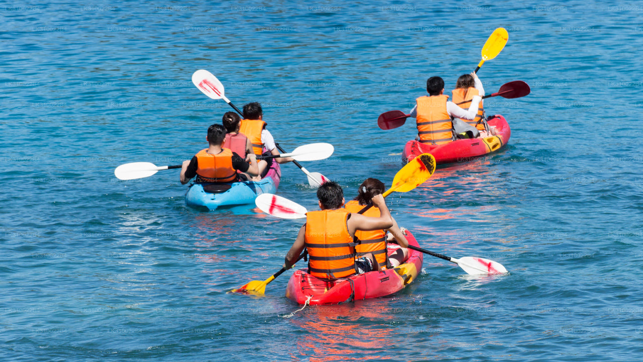 Kajakfahren auf flachem Wasser ab Kitulgala