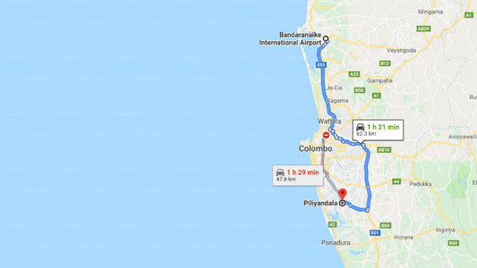 Privater Transfer von Piliyandala City zum Flughafen Colombo (CMB)