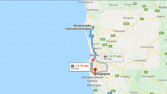 Privater Transfer von Nugegoda City zum Flughafen Colombo (CMB)