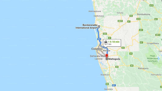 Privater Transfer von Mattegoda City zum Flughafen Colombo (CMB)