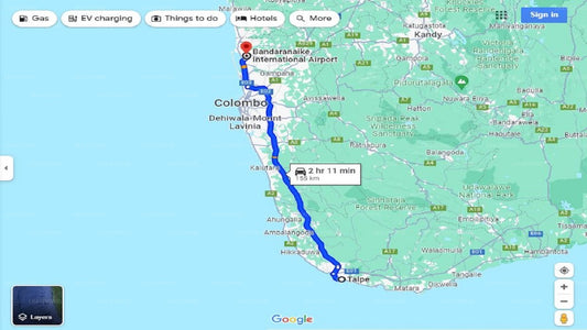 Privater Transfer von Talpe City zum Flughafen Colombo (CMB)