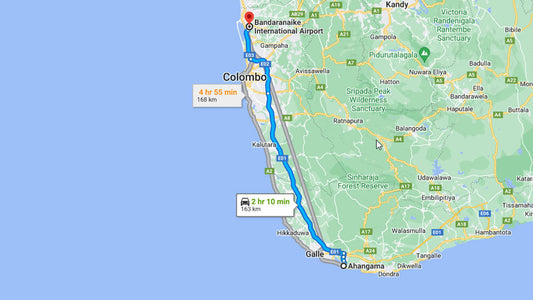 Privater Transfer von Ahangama City nach Flughafen Colombo (CMB)