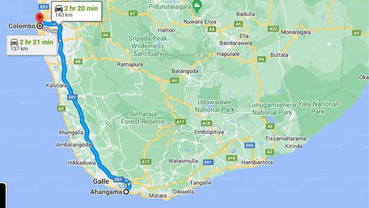 Privater Transfer von Ahangama City nach Colombo City