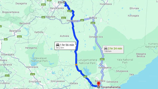 Privater Transfer von Ella City nach Tissamaharama City