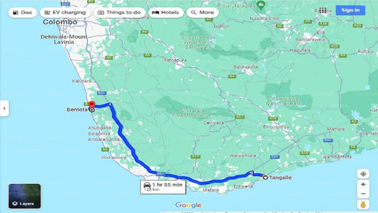 Privater Transfer von Tangalle City nach Bentota City