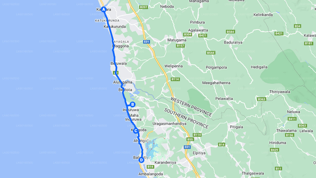 Bentota-Stadtrundfahrt ab Kalutara
