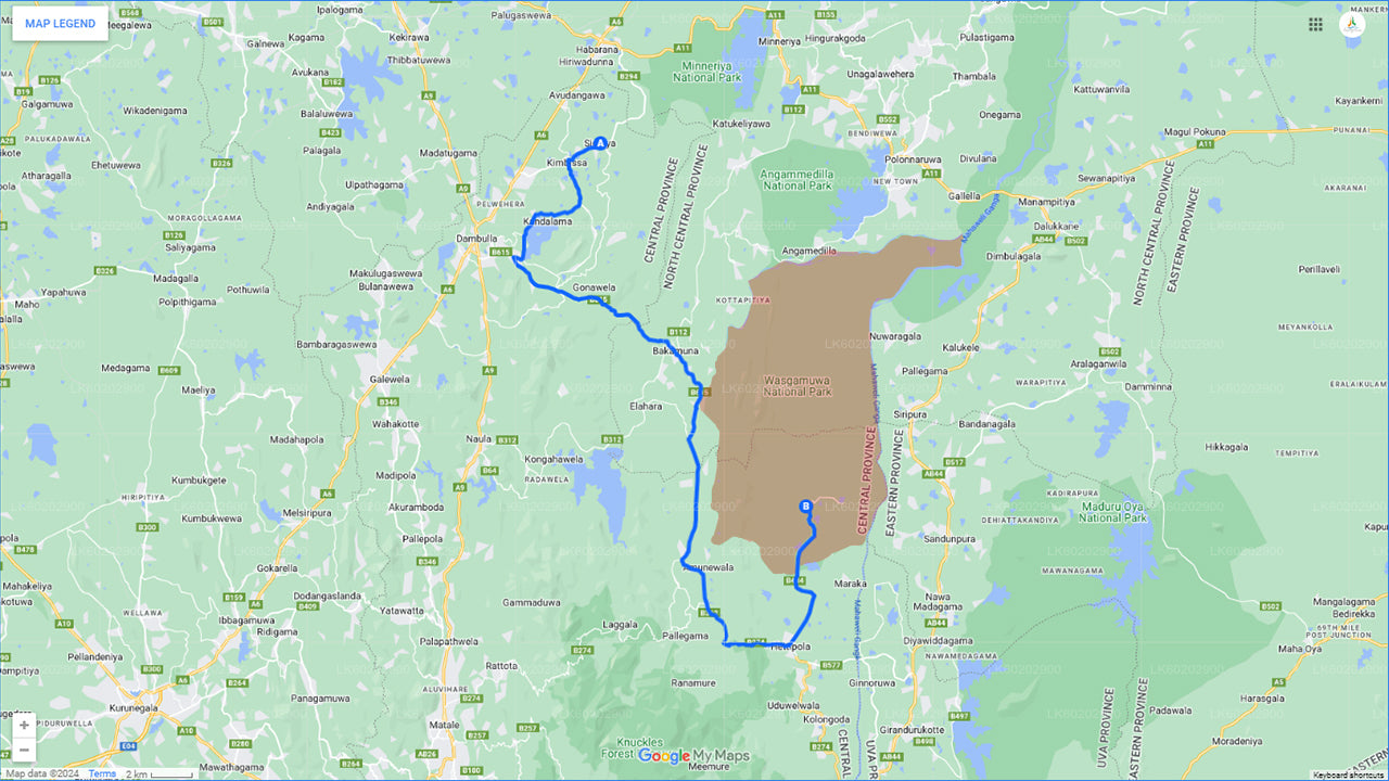 Safari im Wasgamuwa-Nationalpark ab Sigiriya
