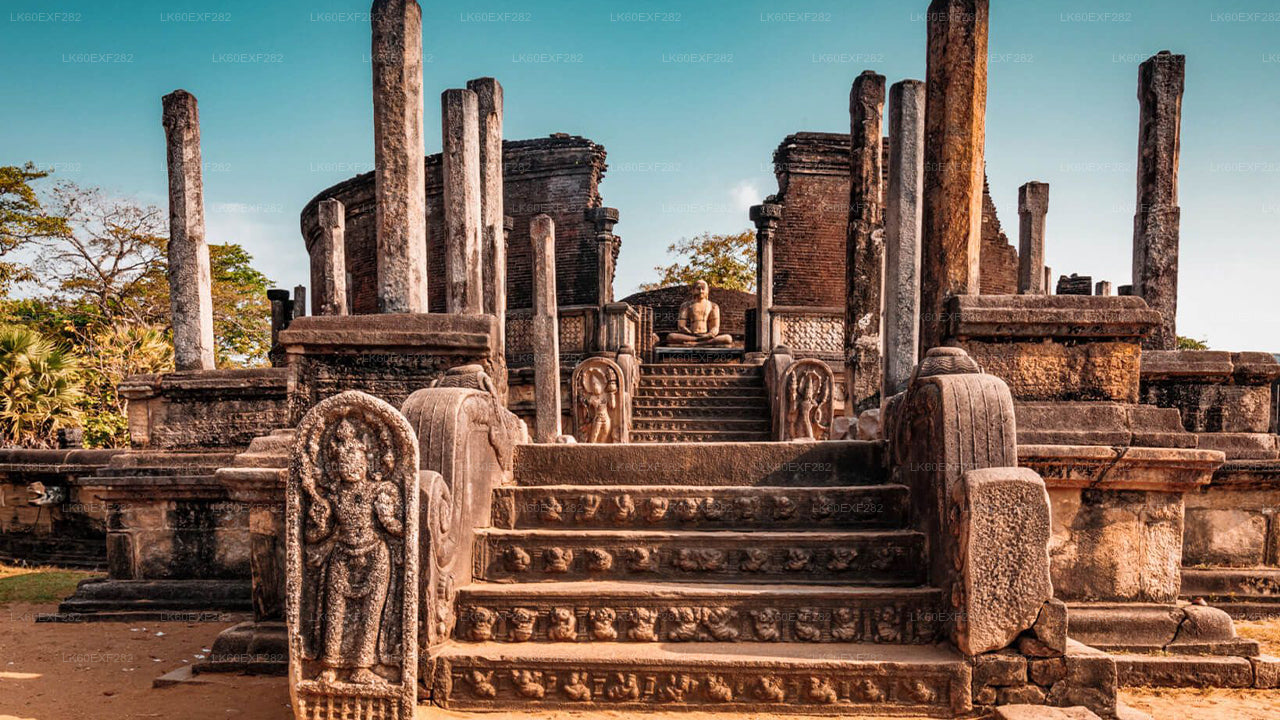 Privater Transfer von Sigiriya nach Pasikudah mit Tour durch die antike Stadt Polonnaruwa