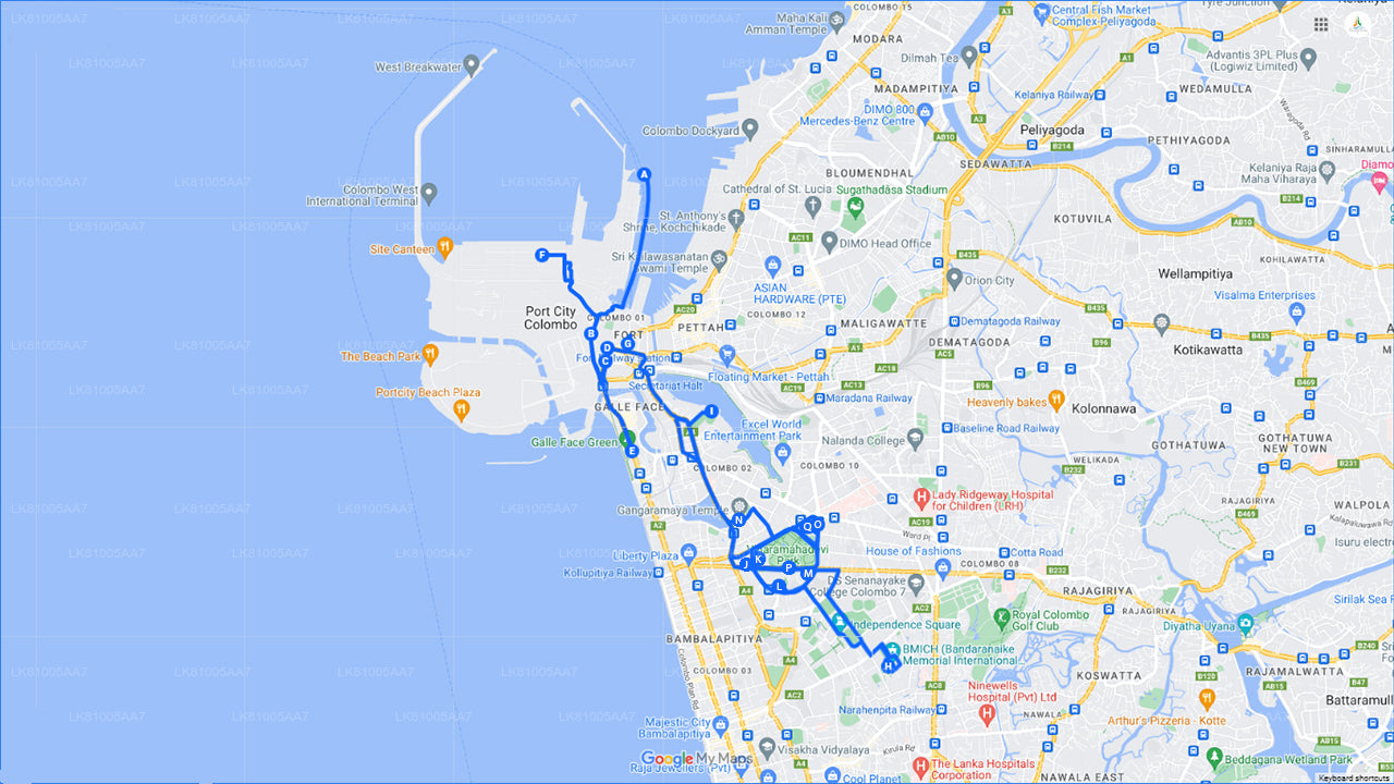 Stadtrundfahrt durch Colombo vom Hafen von Colombo