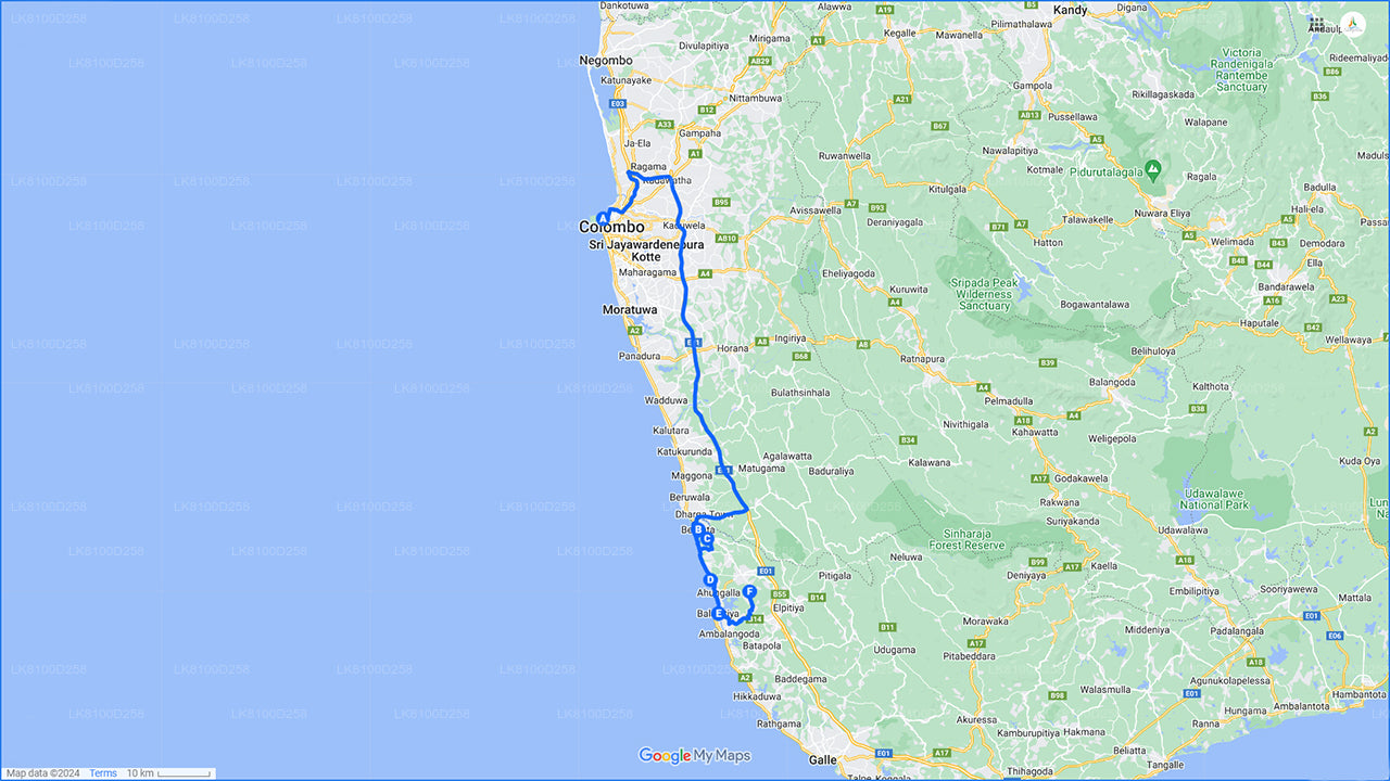 Bentota-Stadtrundfahrt ab dem Hafen von Colombo