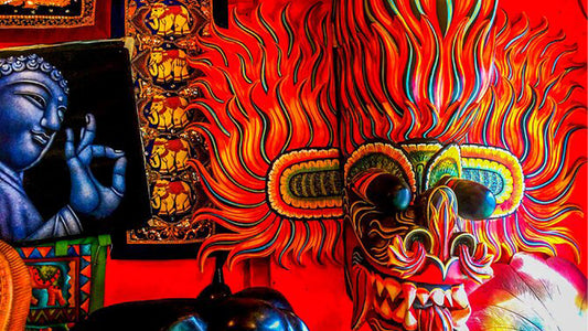 Traditionelle Maskenherstellungserfahrung aus Negombo