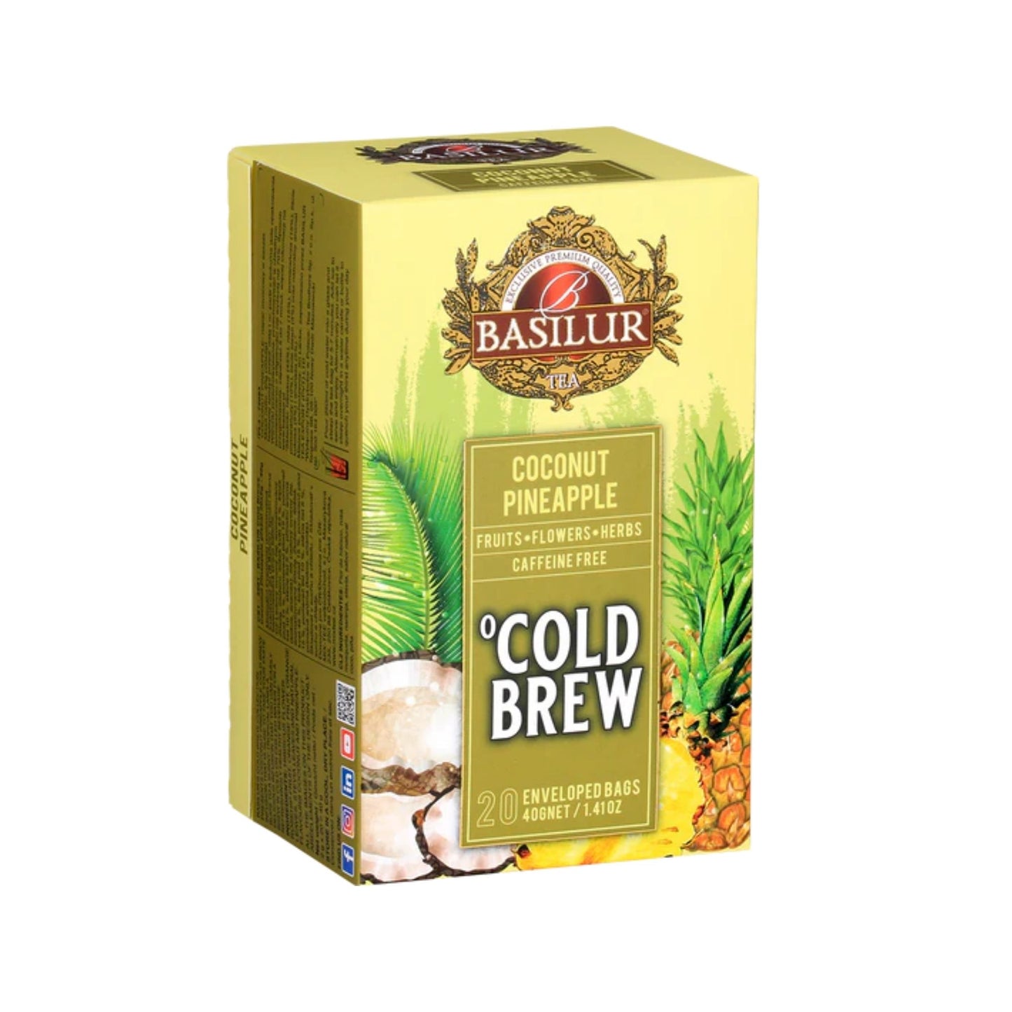 BASILUR COLD BREW – TEEBEUTEL – FOLIE ENV – KOKOSNUSSANANAS (40g)