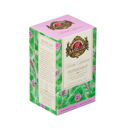 BASILUR HERBAL INFUTIONS – TEEBEUTEL – FOLIE ENV – PFEFFERMINZE (24g)