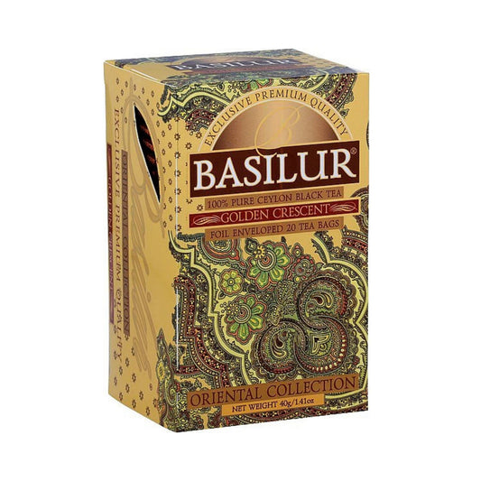 BASILUR ORIENTAL - TEEBEUTEL - ULBT - FOLIE ENV - GOLDENER HALBMOND (40g)