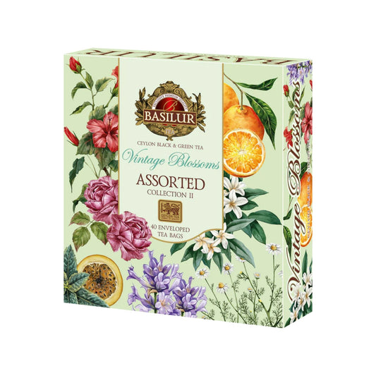 BASILUR – GESCHENK – VINTAGE BLÜTEN – BOX – FLBT – F&amp;PE – SORTIERT Band II (80 g)
