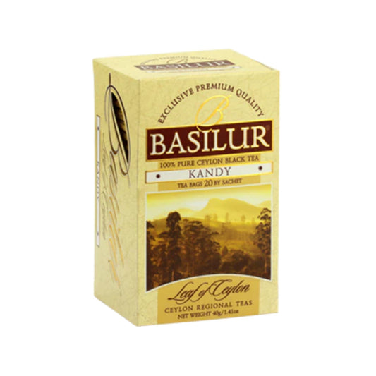 Basilikumblatt von Ceylon – Teebeutel – FLBT – Folienumhüllung – Kandy – 2 g x 20 x 12 (40 g)