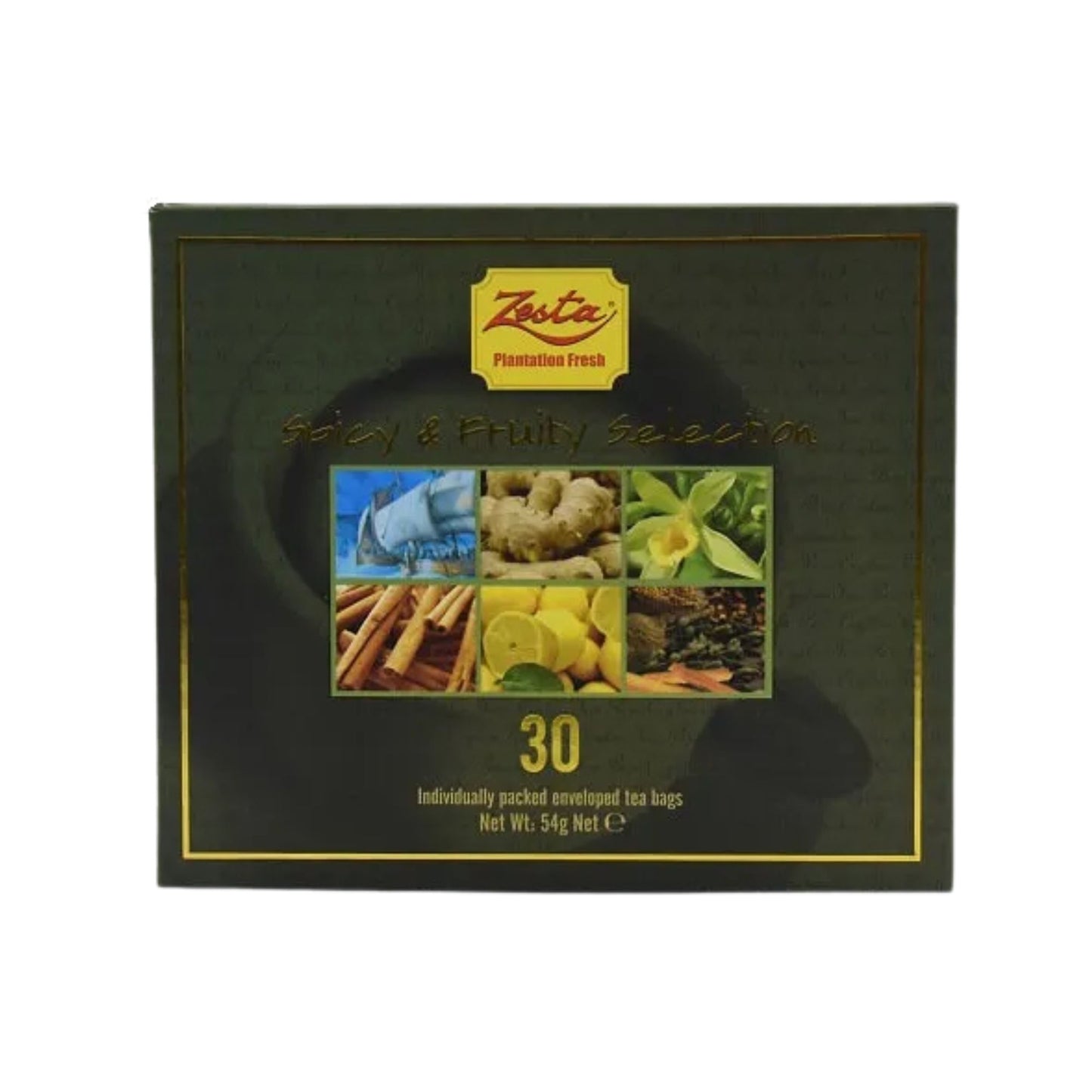 Zesta Spicy &amp; Fruity Selection 30 einzeln verpackte Teebeutel (54 g)