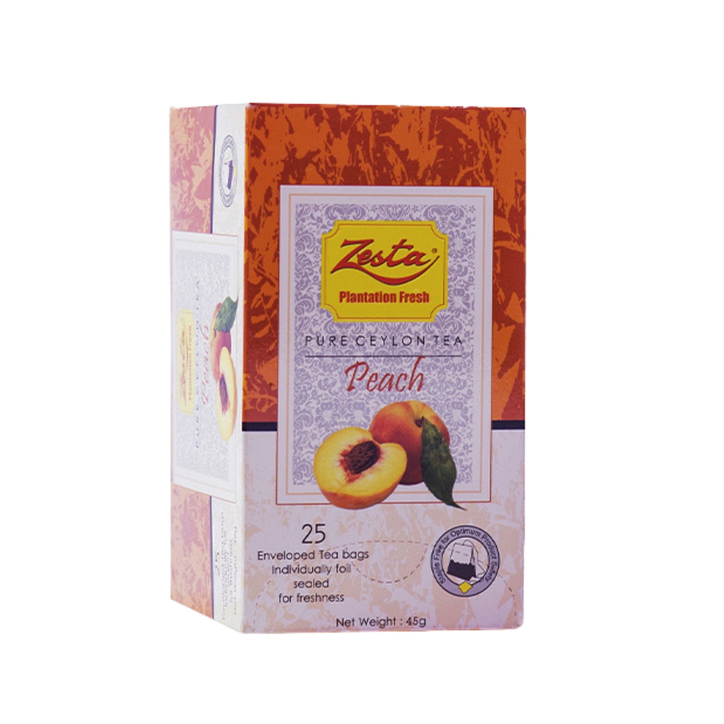 Zesta Peach Schwarztee – 25 Teebeutel (45 g)